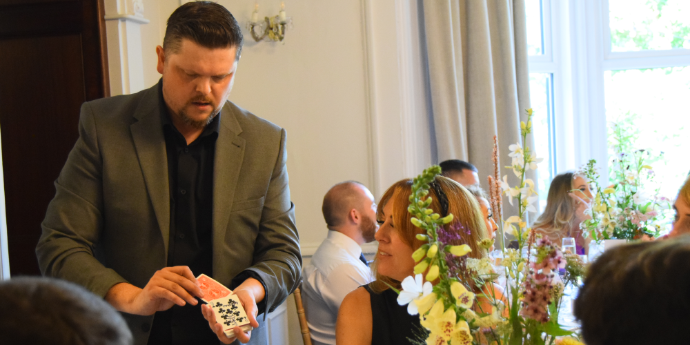 Guests amazed by magic tricks in Ormskirk